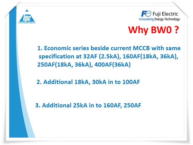 MCCB BWO Fuji Electric, ảnh 2