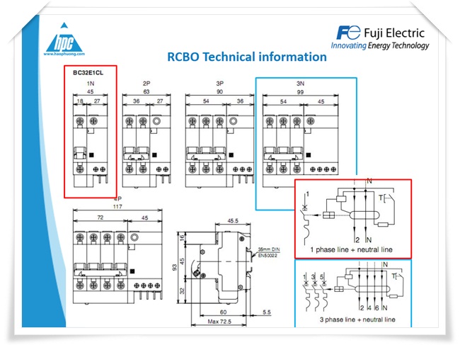 RCBO Fuji Electric, ảnh 3