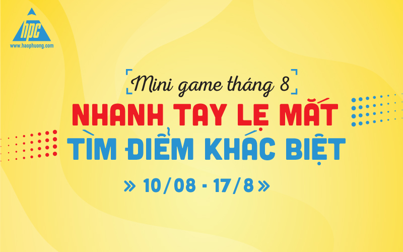 Nhanh tay lẹ mắt – tìm điểm khác biệt