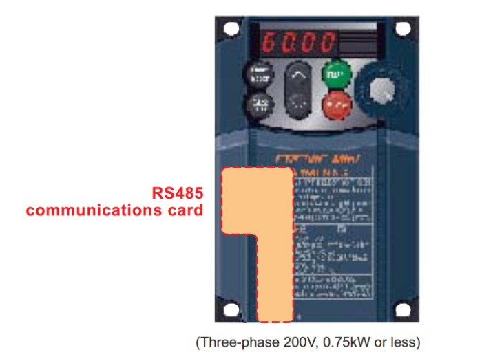 Thẻ giao tiếp RS485 trên biến tần FRENIC-Mini