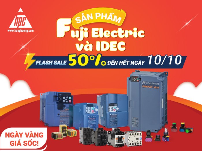 Hạo Phương khởi động chương trình Flash sale 50% các sản phẩm của Fuji Electric và IDEC đến hết ngày 10/10