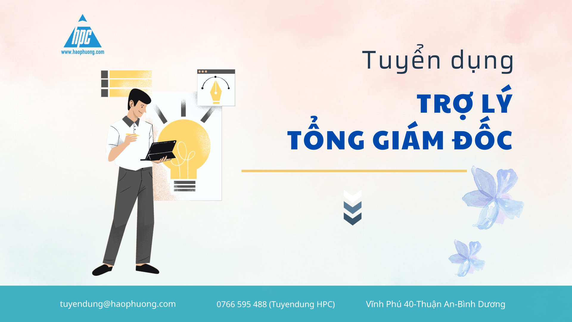 Tuyển Dụng TRỢ LÝ TỔNG GIÁM ĐỐC