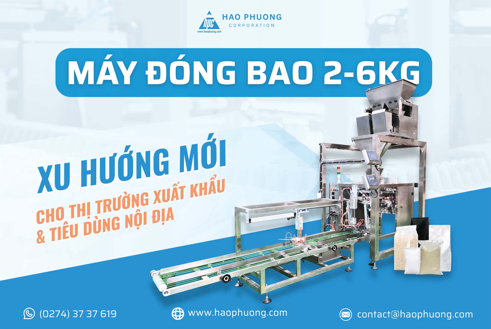ĐÓNG BAO 6KG – XU HƯỚNG MỚI CHO THỊ TRƯỜNG XUẤT KHẨU VÀ TIÊU DÙNG NỘI ĐỊA