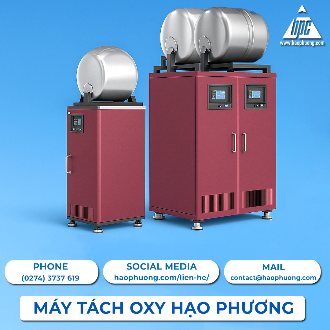 GIẢI PHÁP OXY SẠCH CHO TÔM GIỐNG: MÁY TÁCH KHÍ OXY HẠO PHƯƠNG