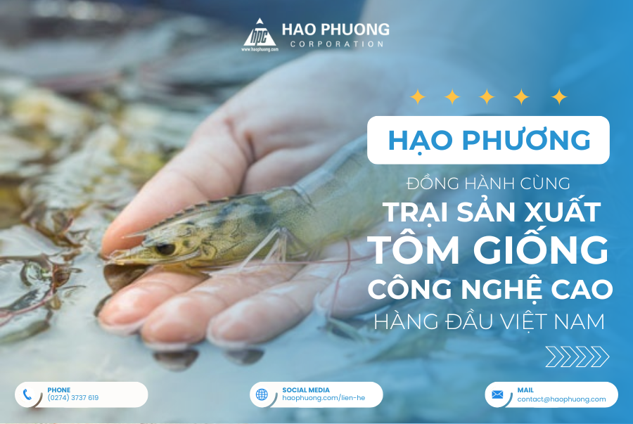 TRẠI SẢN XUẤT TÔM GIỐNG CÔNG NGHỆ CAO HÀNG ĐẦU VIỆT NAM