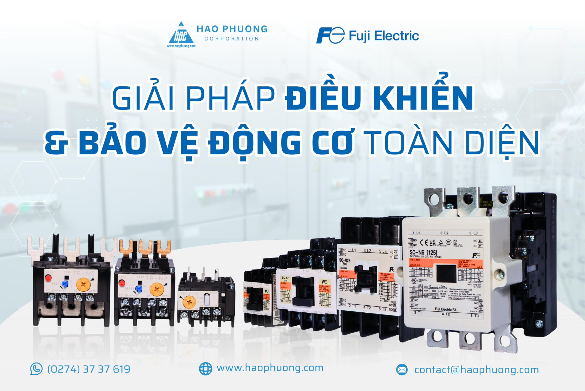 CÔNG TẮC TƠ & RELAY NHIỆT FUJI ELECTRIC – GIẢI PHÁP ĐIỀU KHIỂN VÀ BẢO VỆ ĐỘNG CƠ TOÀN DIỆN