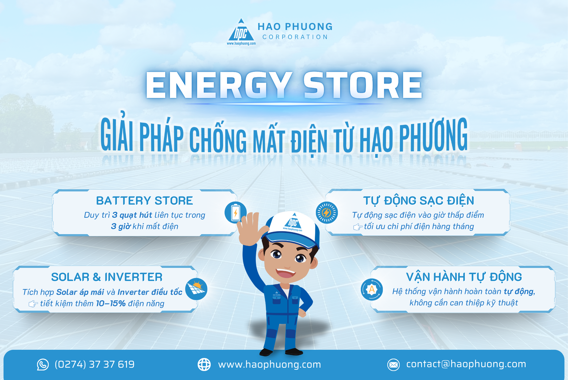 ENERGY STORE – GIẢI PHÁP CHỐNG MẤT ĐIỆN TỪ HẠO PHƯƠNG