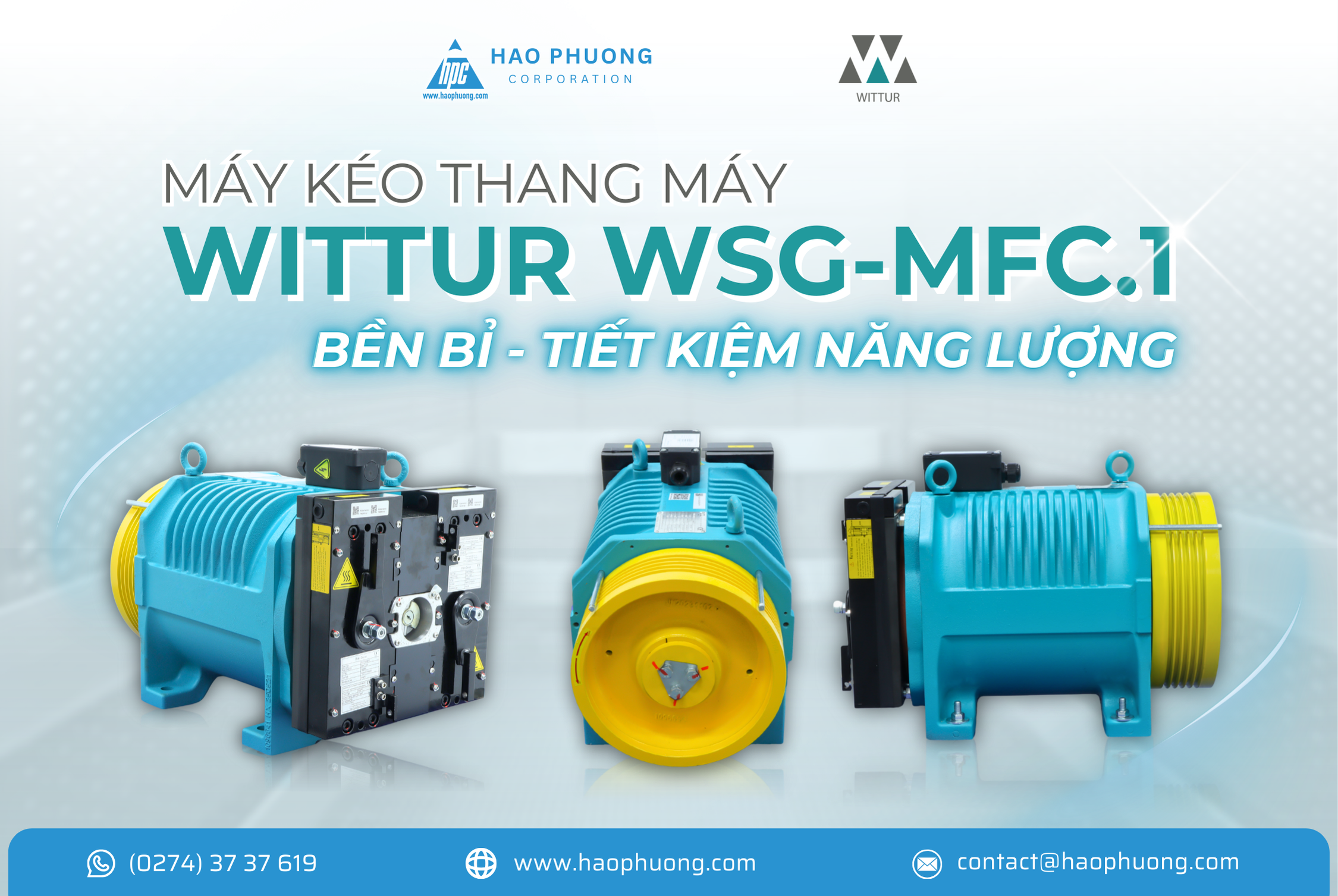 GIẢI PHÁP CHO NHỮNG THÁCH THỨC VẬN HÀNH THANG MÁY THƯƠNG MẠI – MÁY KÉO WITTUR