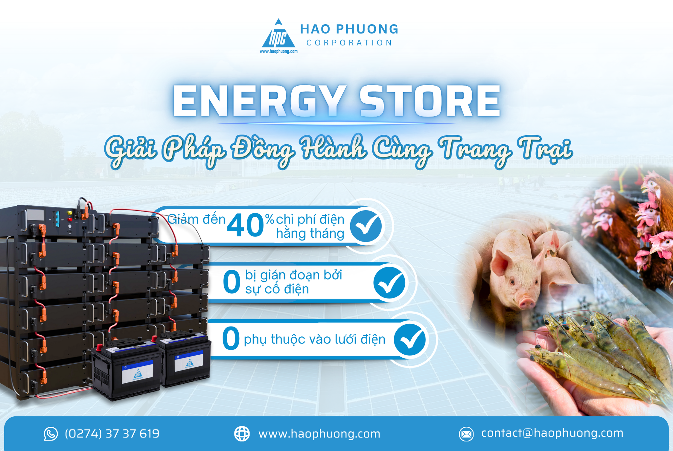 ENERGY STORE – GIẢI PHÁP ĐỒNG HÀNH CÙNG TRANG TRẠI