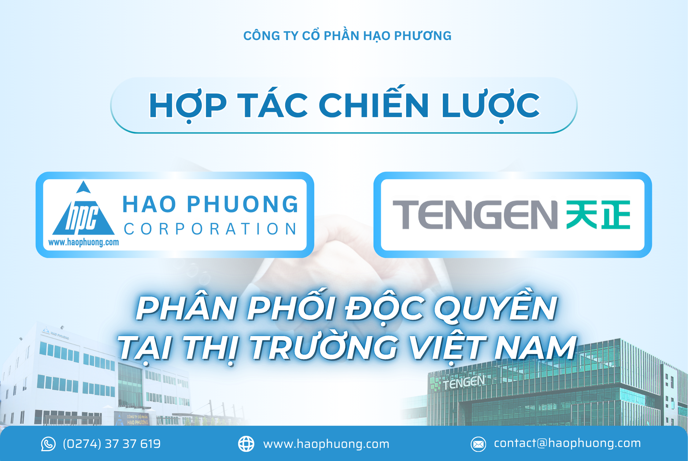 HẠO PHƯƠNG CHÍNH THỨC PHÂN PHỐI ĐỘC QUYỀN SẢN PHẨM TENGEN TẠI VIỆT NAM