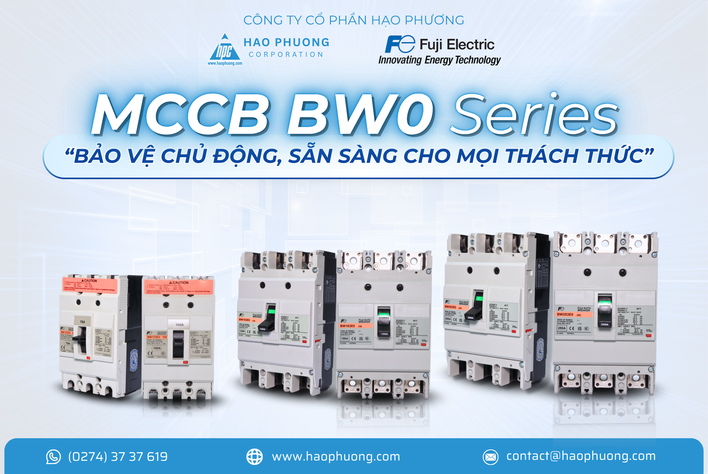 MCCB BW0 SERIES – BẢO VỆ CHỦ ĐỘNG, SẴN SÀNG CHO MỌI THÁCH THỨC