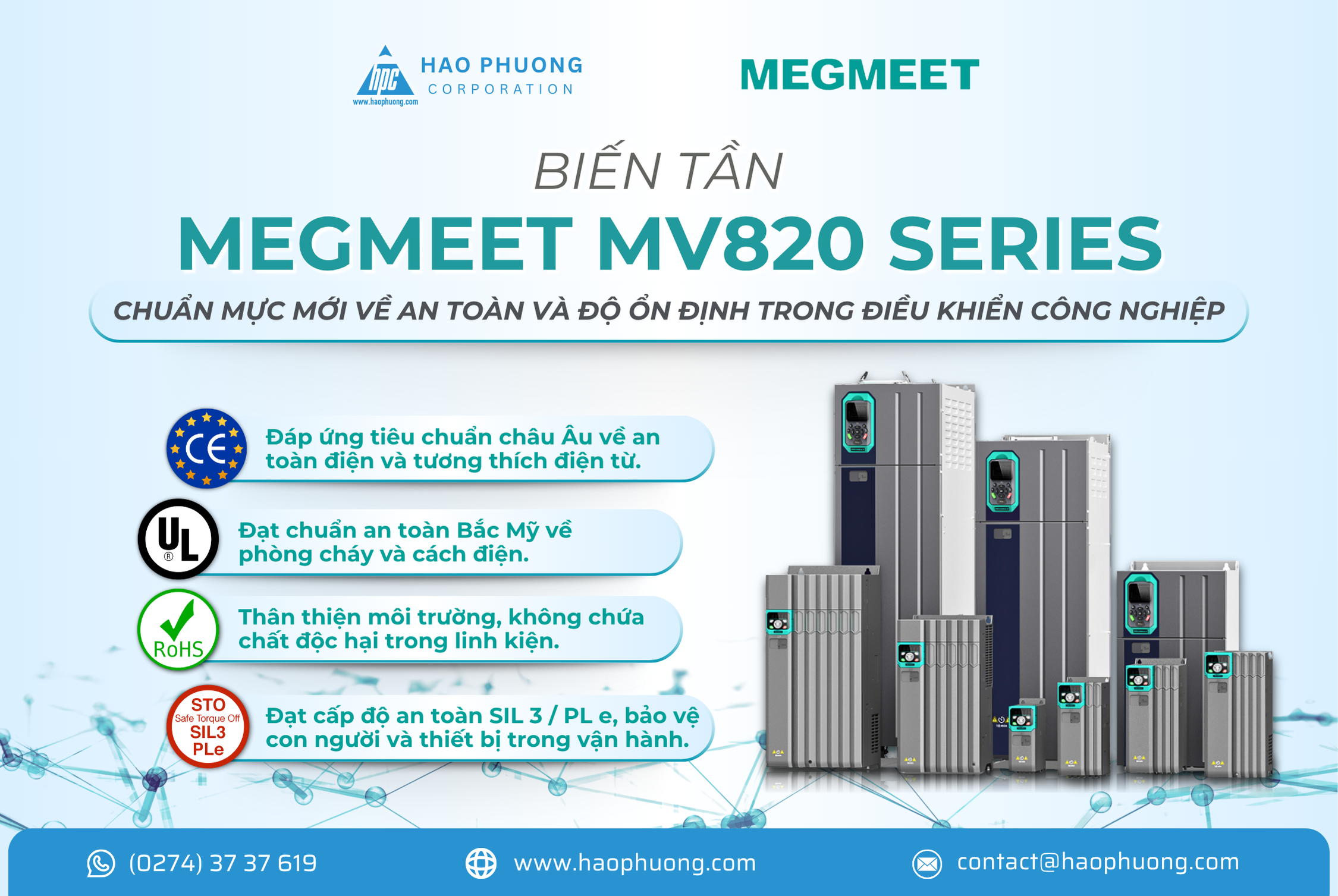 MEGMEET MV820 SERIES – CHUẨN MỰC MỚI VỀ AN TOÀN VÀ ĐỘ ỔN ĐỊNH TRONG ĐIỀU KHIỂN CÔNG NGHIỆP