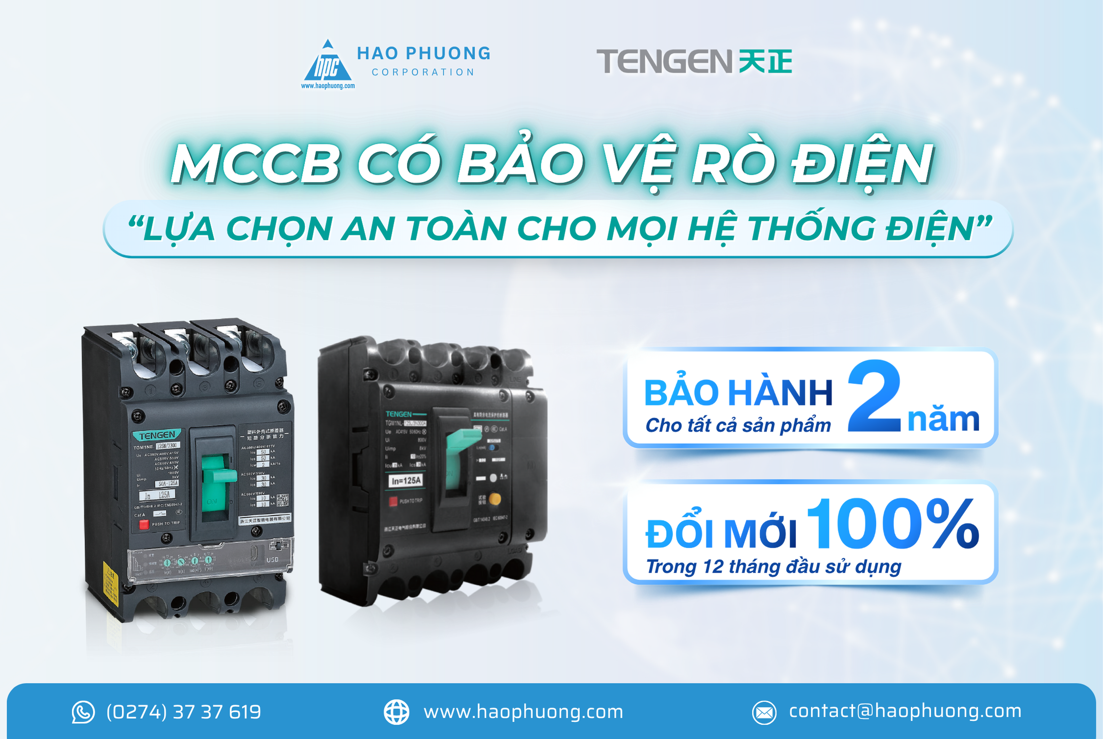 MCCB CÓ BẢO VỆ RÒ ĐIỆN – LỰA CHỌN AN TOÀN CHO MỌI HỆ THỐNG ĐIỆN