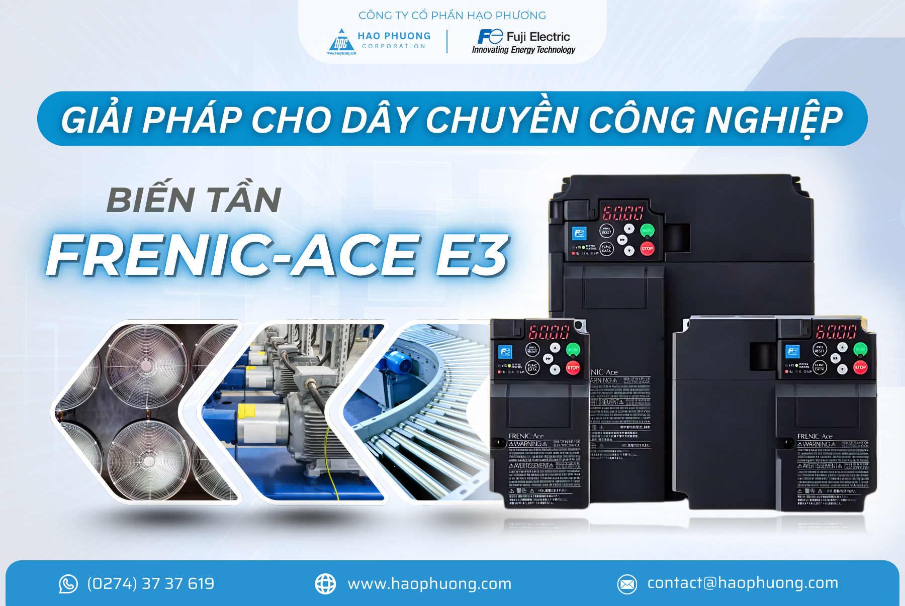 FRENIC-ACE (E3): GIẢI PHÁP MỚI CHO BÀI TOÁN HỆ SỐ TẢI