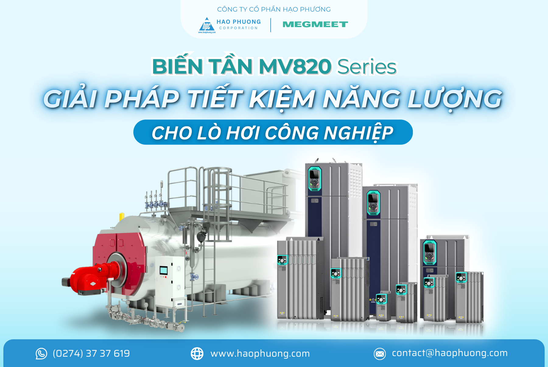 GIẢI PHÁP TỪ BIẾN TẦN MV820 CHO NHỮNG LÒ HƠI TIÊU TỐN NHIÊN LIỆU QUÁ CAO