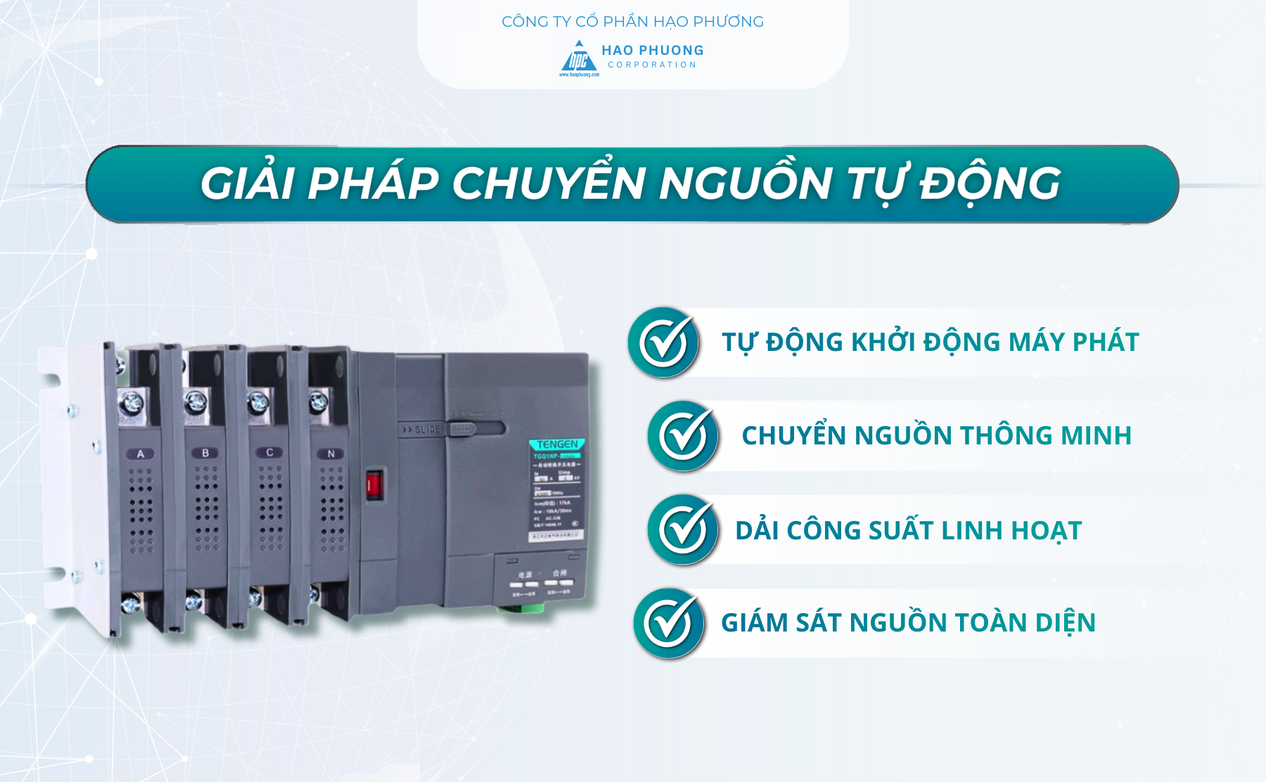 ATS GRID – GENERATOR: GIẢI PHÁP CHUYỂN NGUỒN TỰ ĐỘNG PHỔ BIẾN NHẤT HIỆN NAY