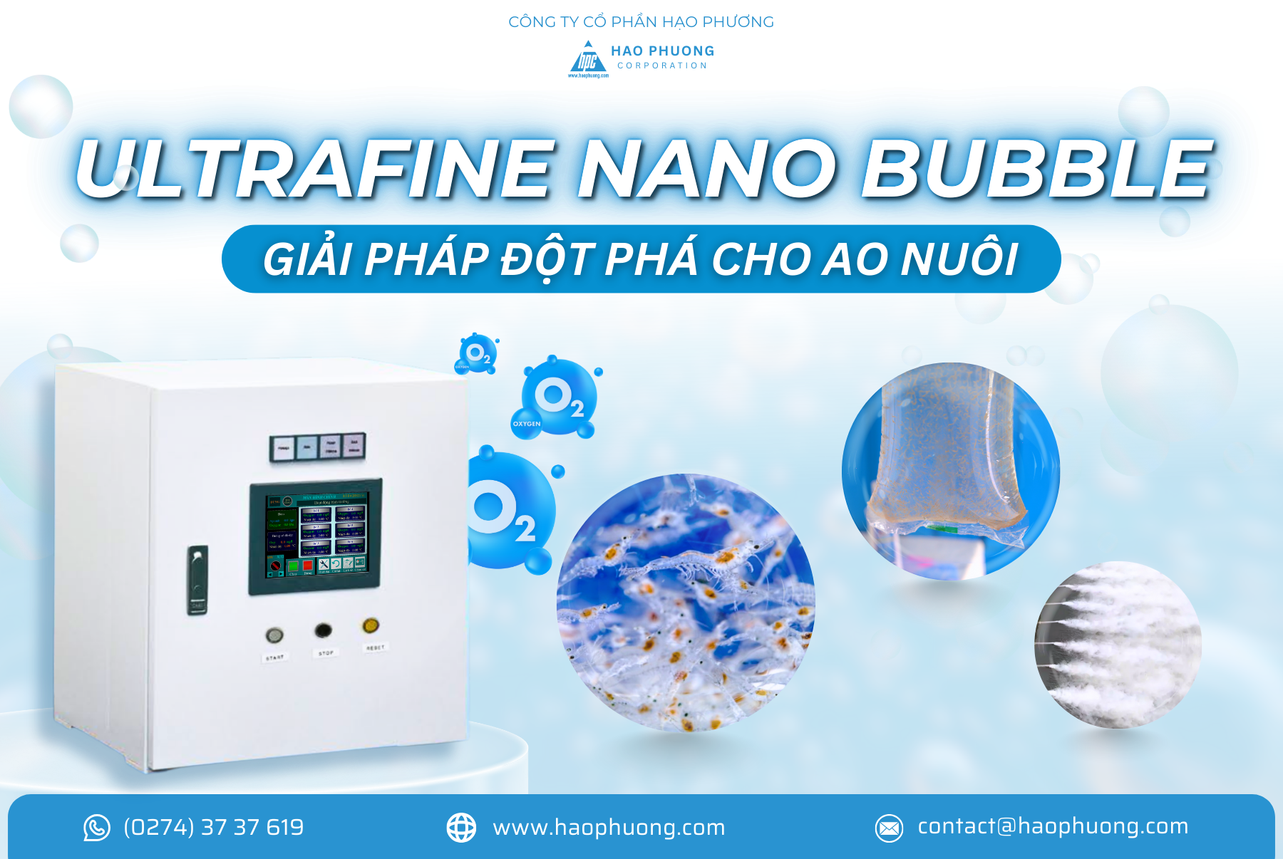 ULTRAFINE NANO BUBBLE – TỪ NHẬT BẢN ĐẾN AO NUÔI VIỆT NAM