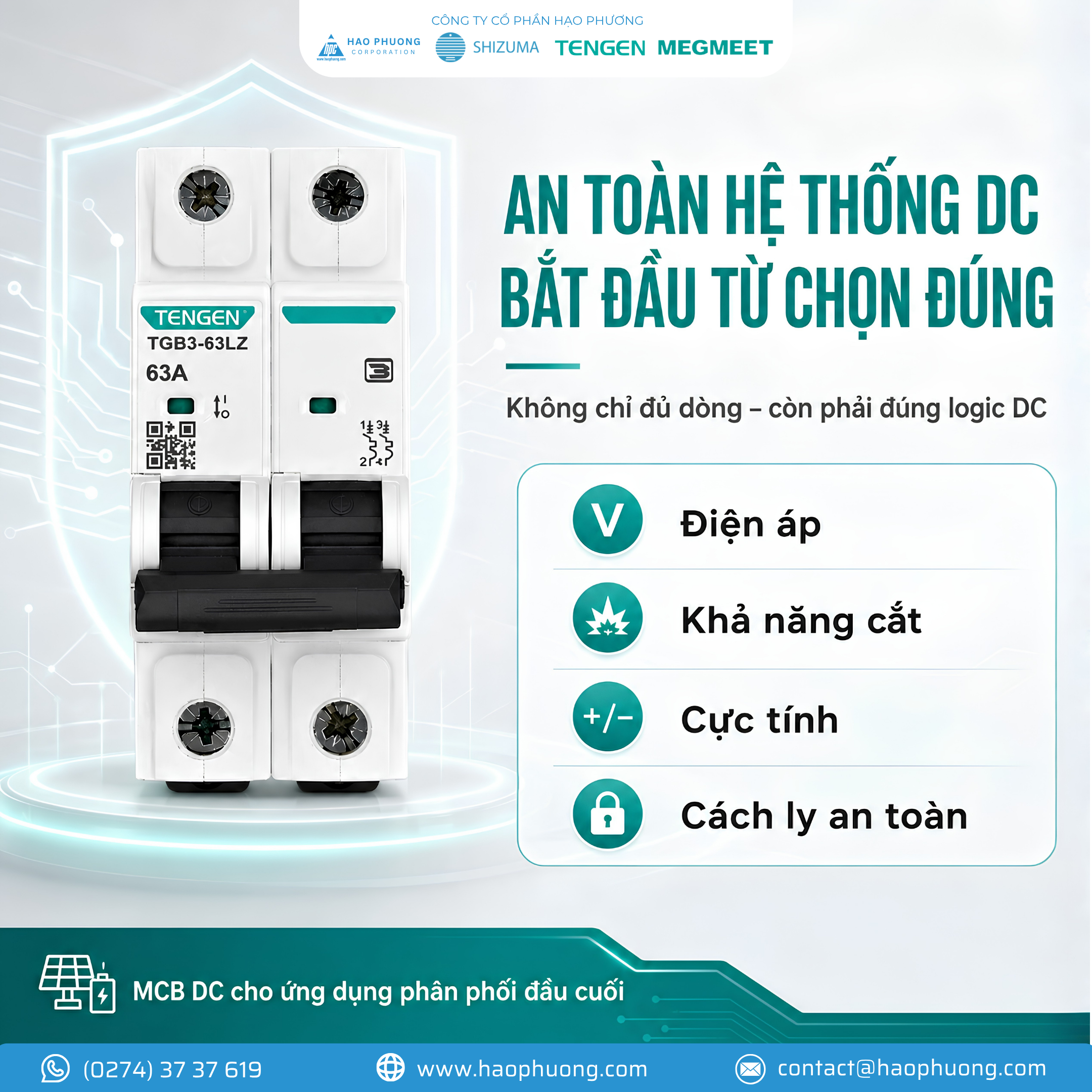 AN TOÀN HỆ THỐNG DC BẮT ĐẦU TỪ CHỌN ĐÚNG THIẾT BỊ