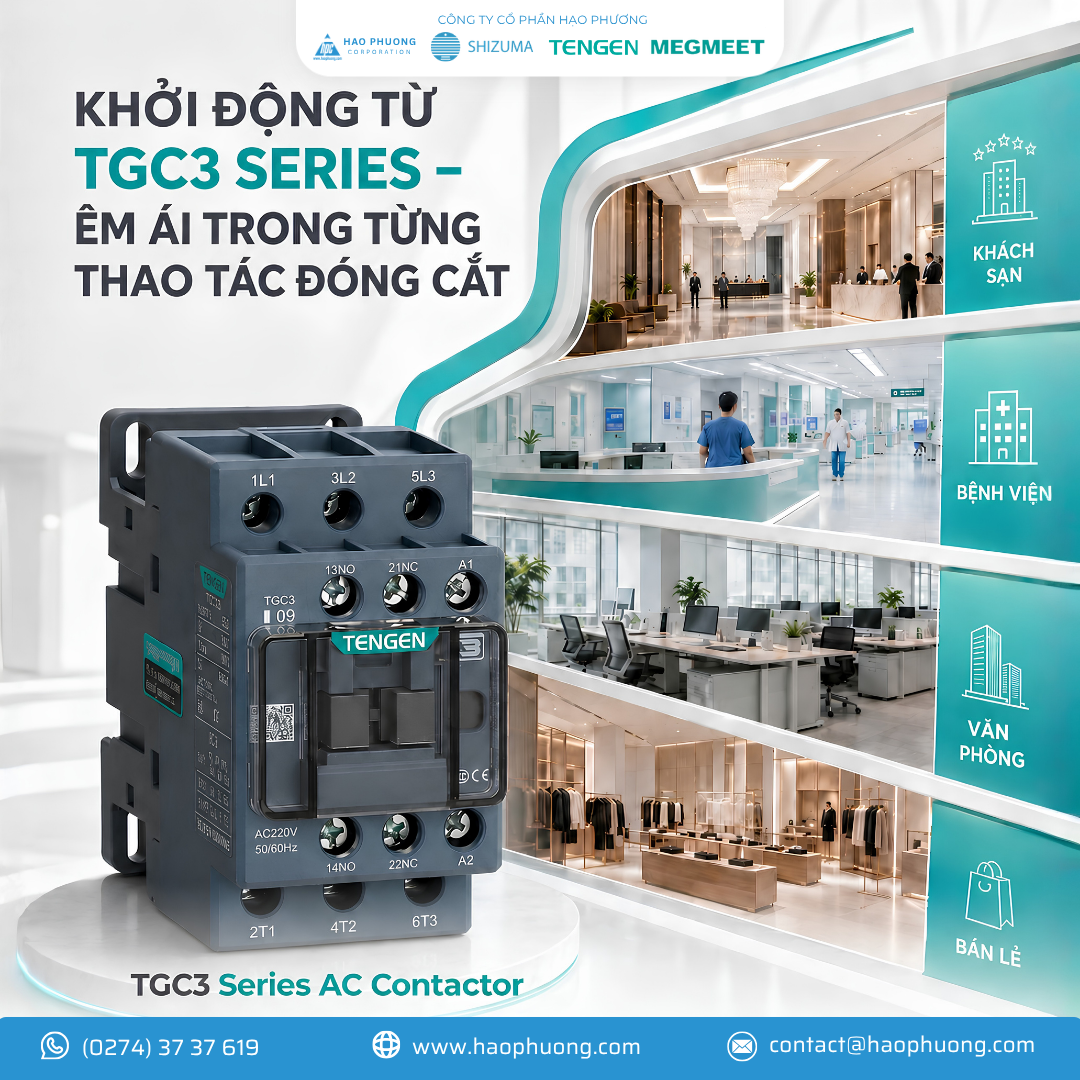 KHỞI ĐỘNG TỪ TGC3 SERIES – ÊM ÁI TRONG TỪNG THAO TÁC ĐÓNG CẮT