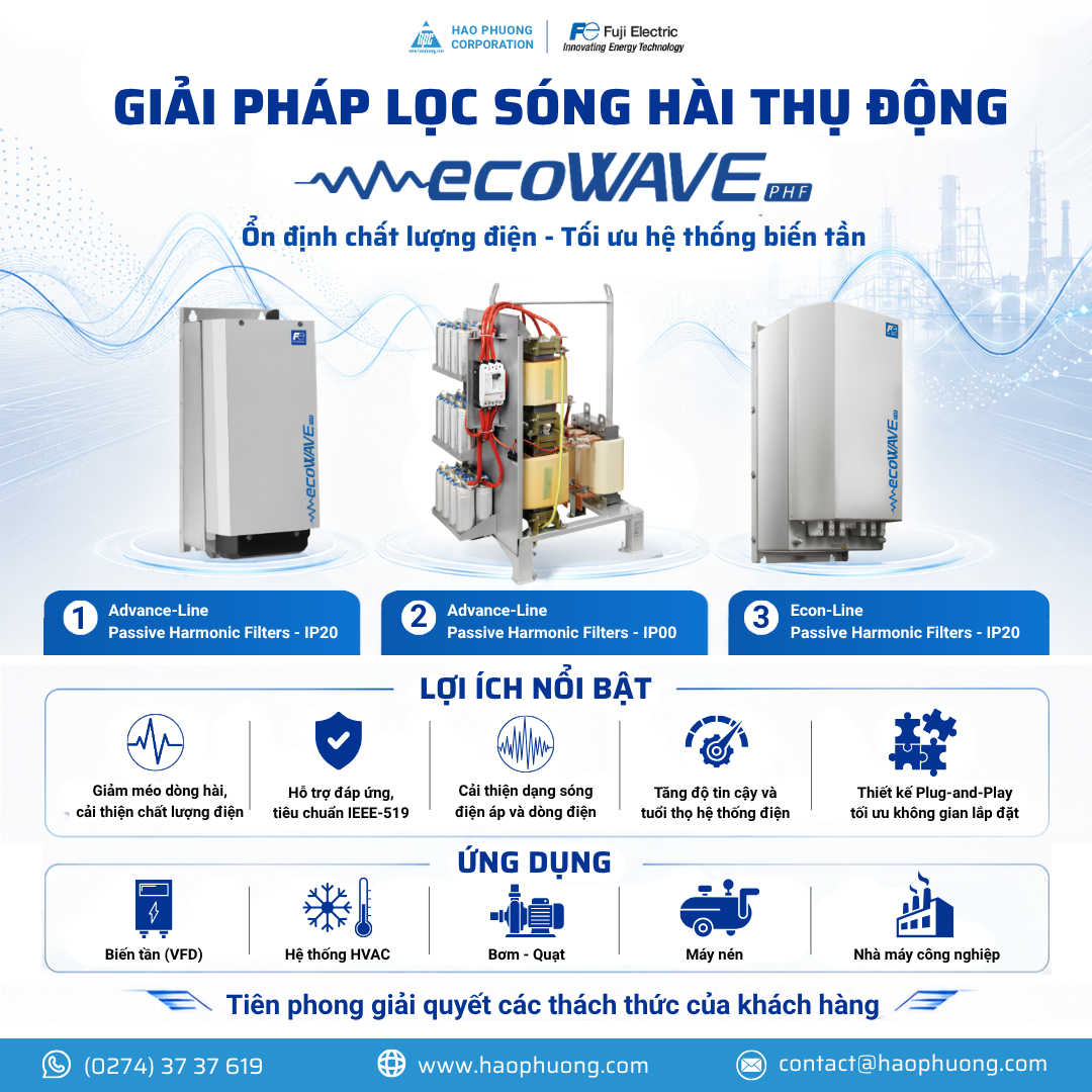 GIẢI PHÁP LỌC SÓNG HÀI THỤ ĐỘNG TỪ FUJI ELECTRIC