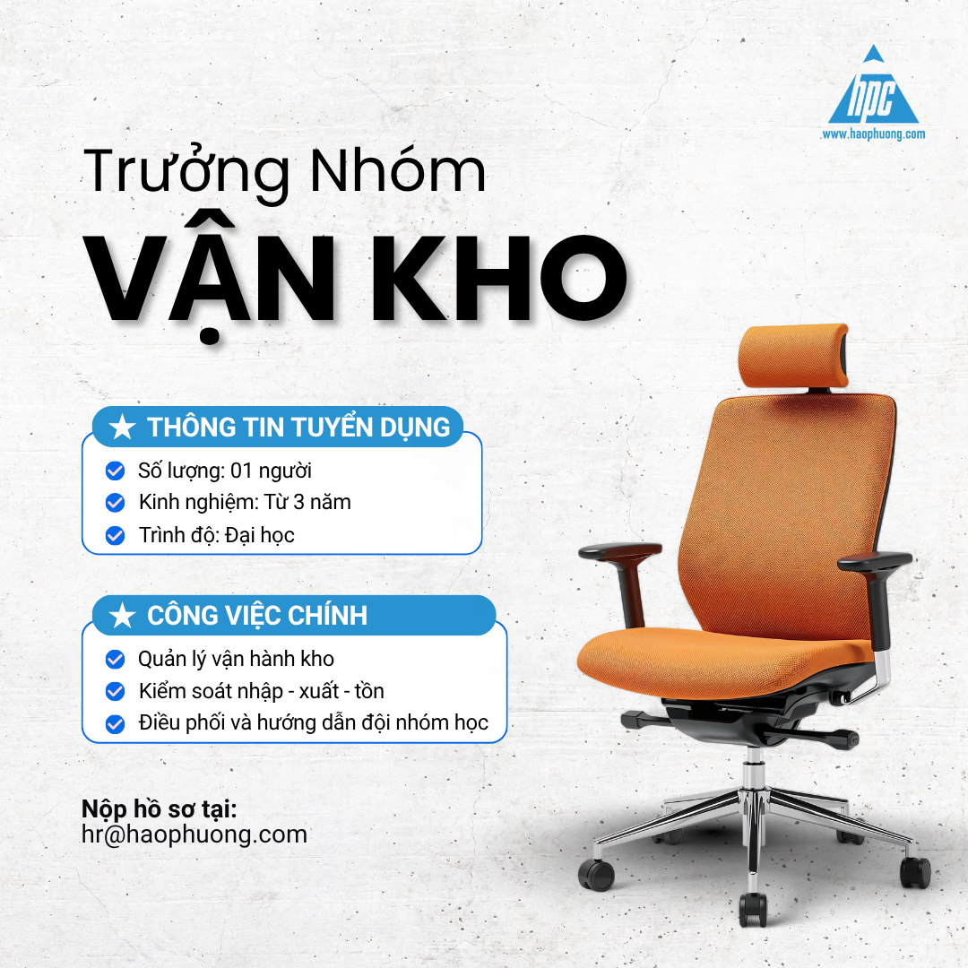 Tuyển Dụng Trưởng Nhóm Kho Vận