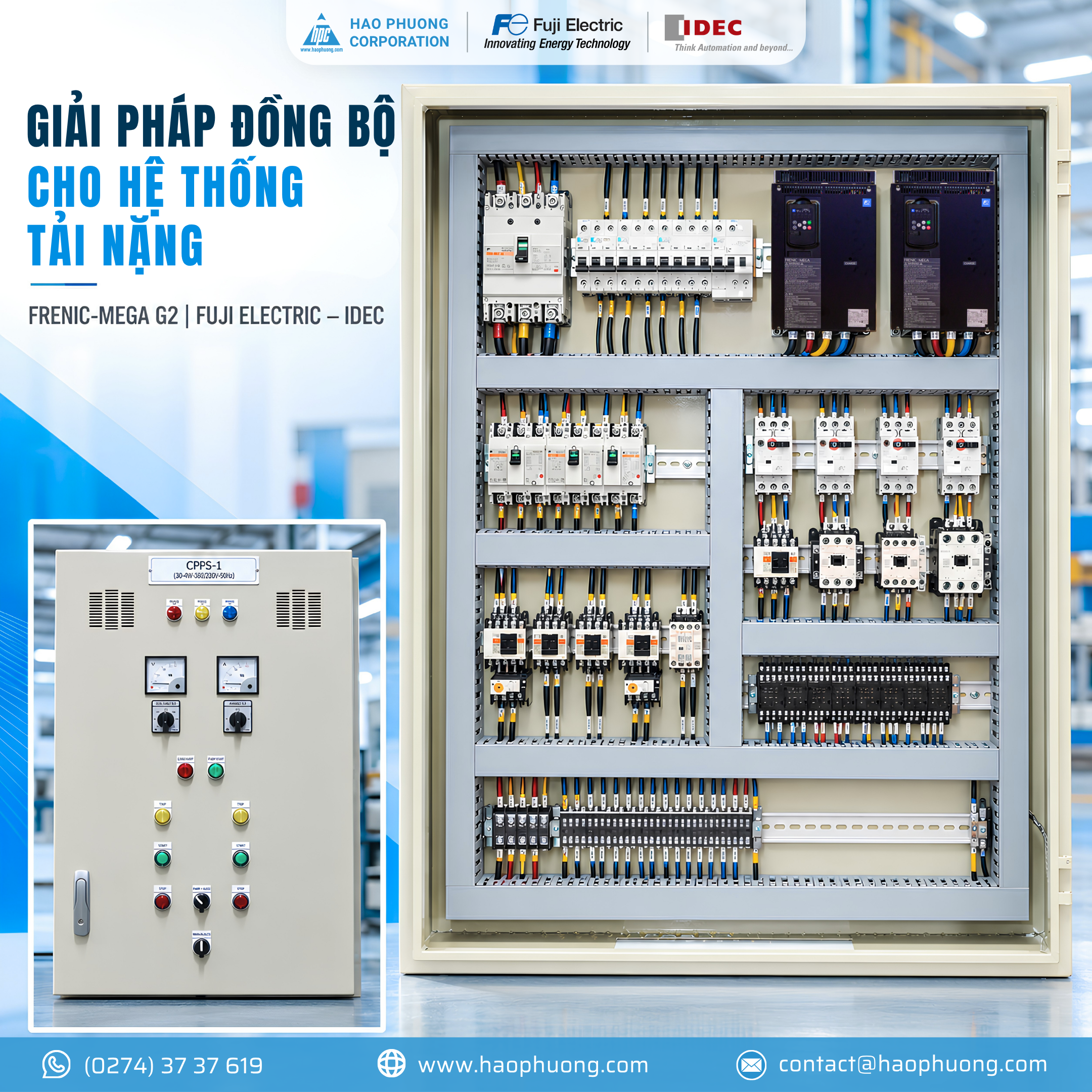 GIẢI PHÁP ĐỒNG BỘ FUJI ELECTRIC – IDEC CHO HỆ THỐNG TẢI NẶNG